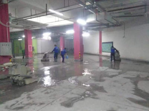 南京伊洁特斯环境科技有限公司完成东城福园小区车库旧地坪改造 旧地坪翻新 旧地面出新项目